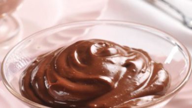 Healthy 2-Ingredient Chocolate Pudding served in a bowl